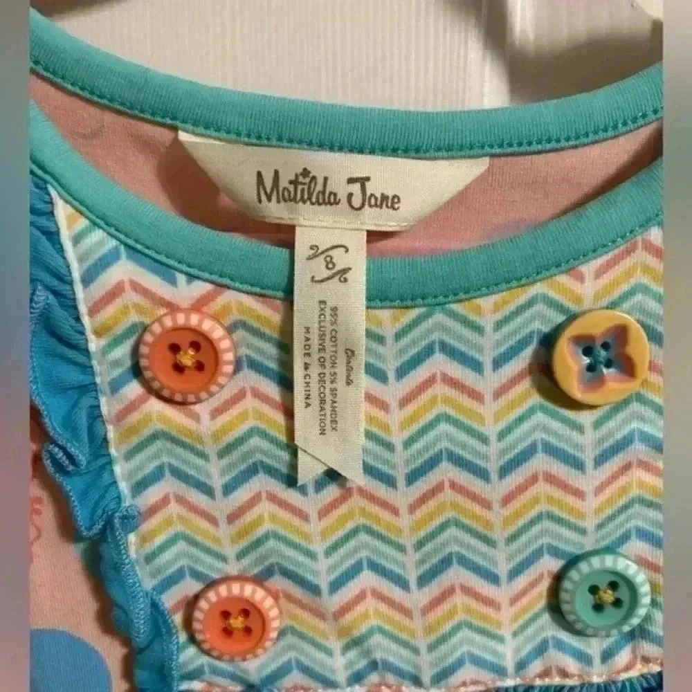 Matilda Jane Dream Chasers Balloon‎ Play Tunic Top Size 8 EUC